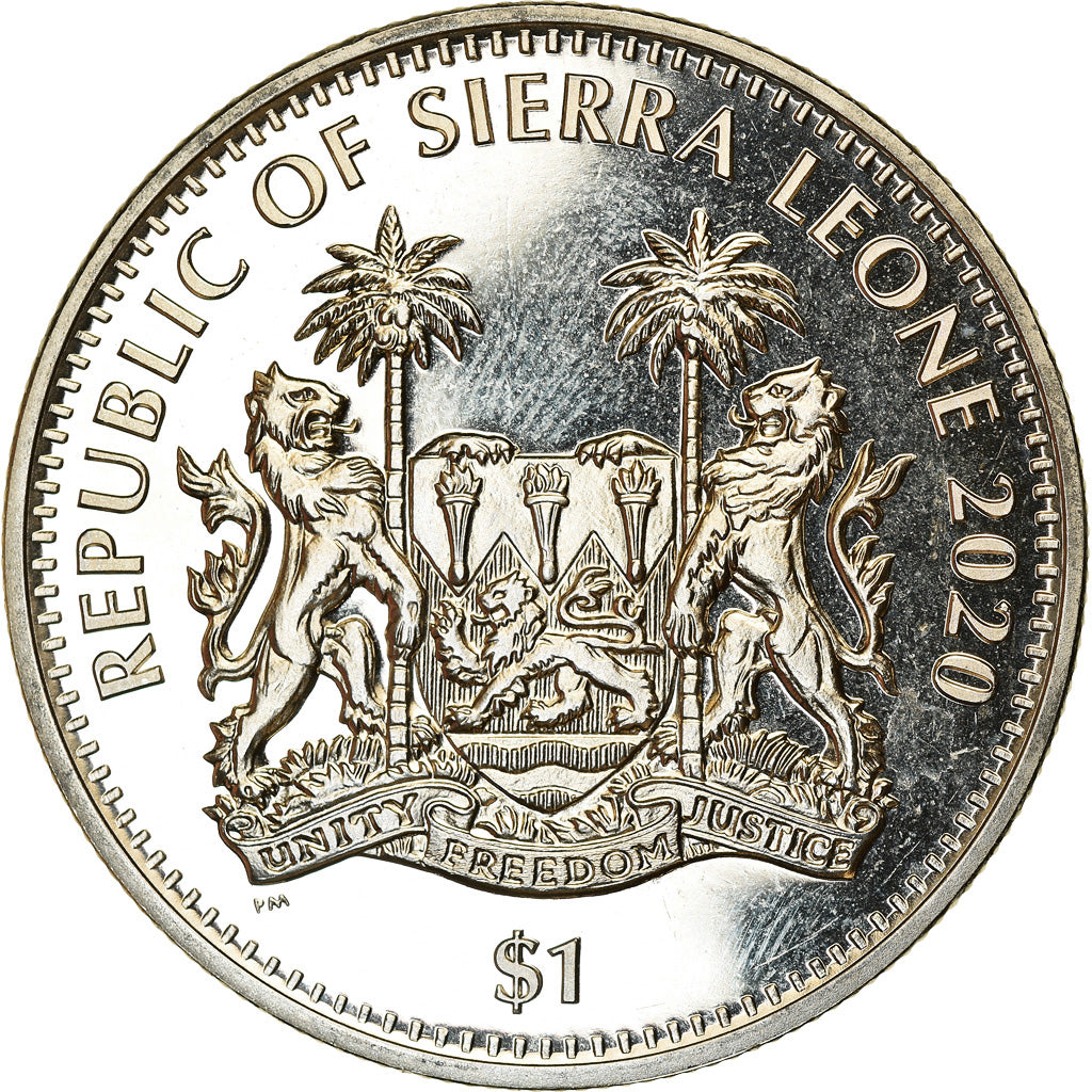 Coin, Sierra Leone, Dollar, 2020, British Royal Mint, Félins - Panthère