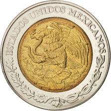 Mexique, 5 Pesos, 2004, Mexico City, TTB+, Bi-Metallic, KM:605