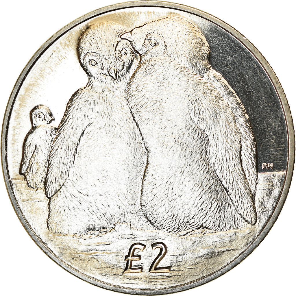 Moneta, British Antarctic Territory, Elizabeth II, 2 Pounds, 2013, Pobjoy Mint