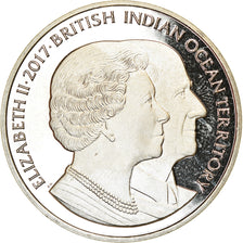 Coin, British Indian Ocean, 2 Pounds, 2017, Elizabeth II et le Prince Philip