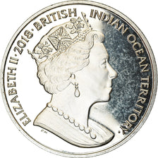 Moneta, British Indian Ocean, 2 Pounds, 2018, Jubilé de saphir - Lion et