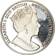 Coin, British Indian Ocean, 2 Pounds, 2019, Dragon, MS(63), Cupro-nickel