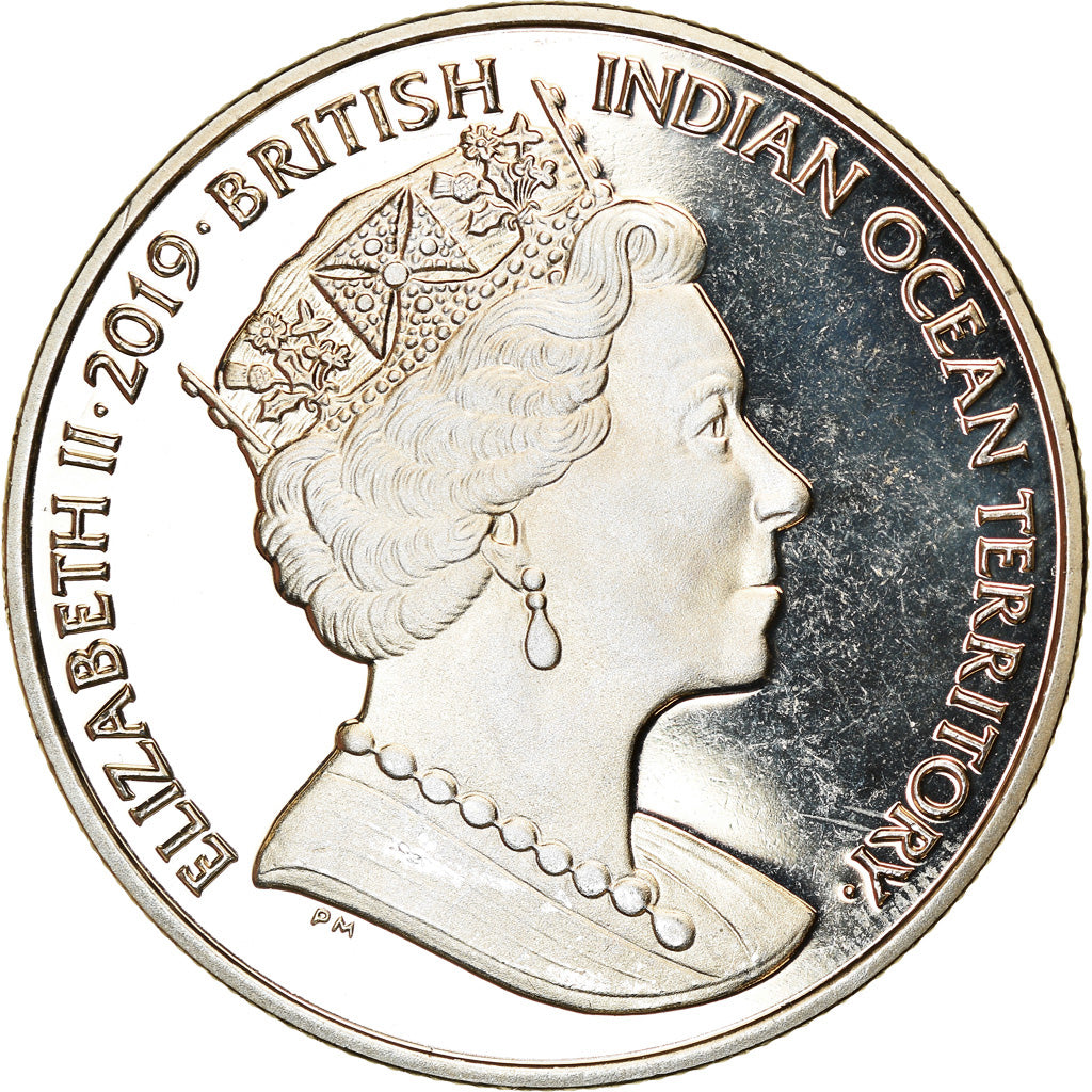 Coin, British Indian Ocean, 2 Pounds, 2019, Dragon, MS(63), Cupro-nickel