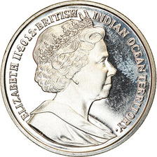 Moeda, British Indian Ocean, 2 Pounds, 2012, Jubilé de diamant, MS(63)