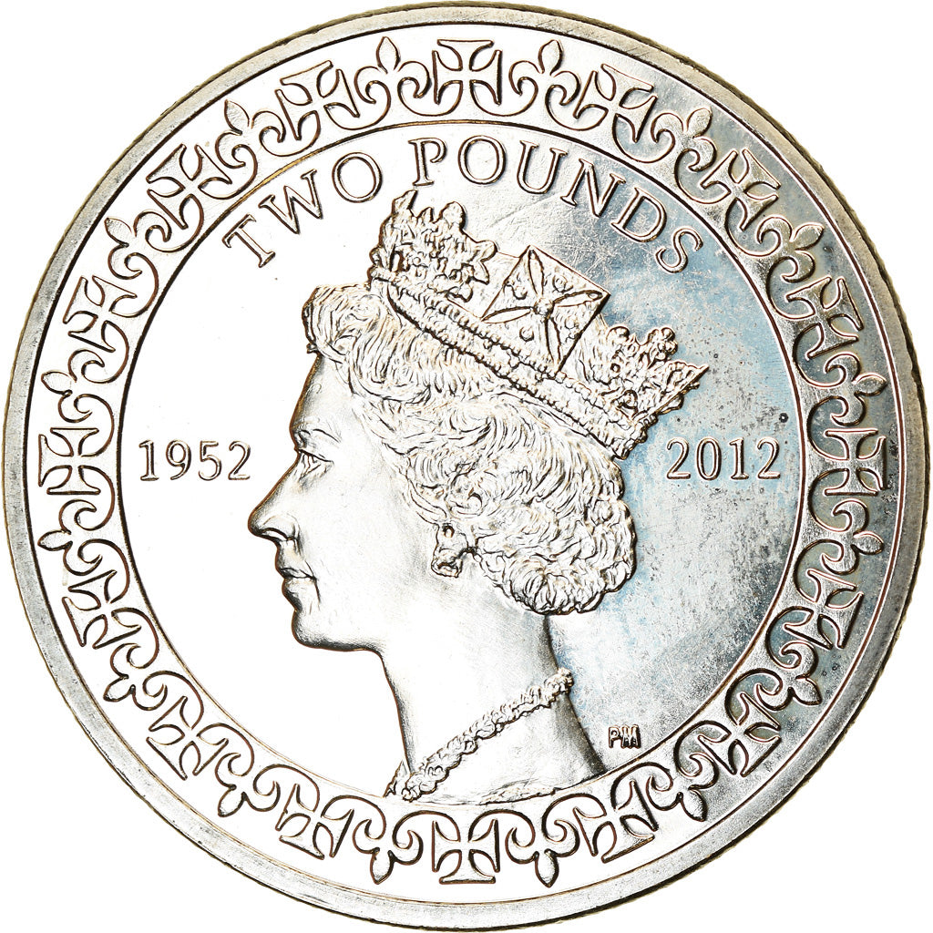 Coin, British Indian Ocean, 2 Pounds, 2012, Jubilé de diamant, MS(63)