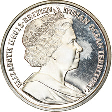 Moeda, British Indian Ocean, 2 Pounds, 2012, Jubilé de diamant, MS(63)