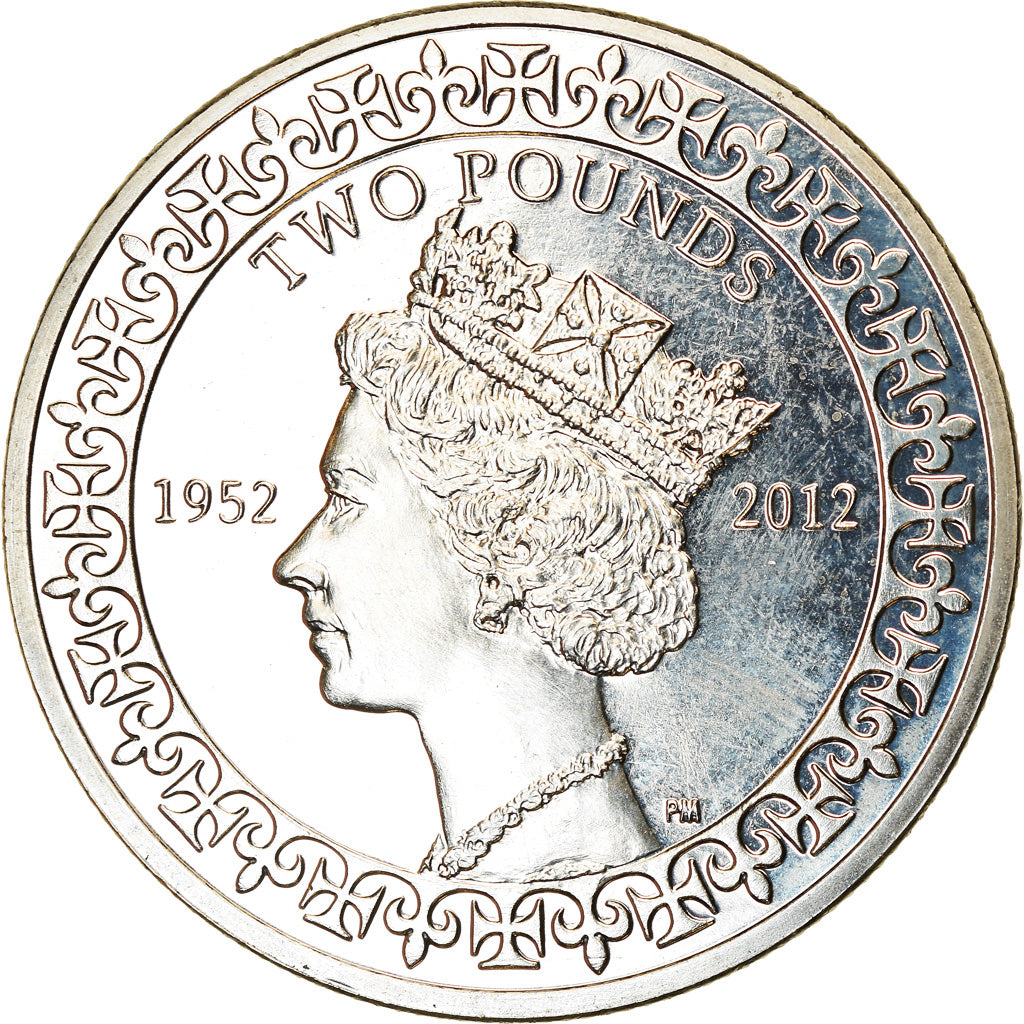 Coin, British Indian Ocean, 2 Pounds, 2012, Jubilé de diamant, MS(63)