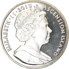 Coin, Ascension Island, 2 Pounds, 2013, Pobjoy Mint, Margaret Thatcher, la Dame