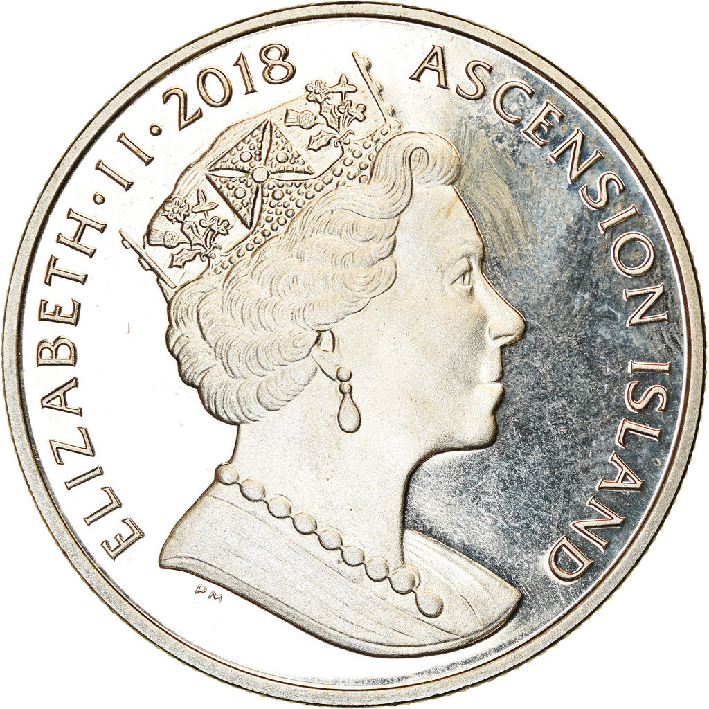 Coin, Ascension Island, Crown, 2018, Pobjoy Mint, Mariage du Prince Harry et de