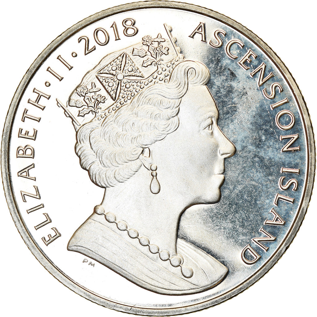 Coin, Ascension Island, Crown, 2018, Pobjoy Mint, Mariage du Prince Harry et de