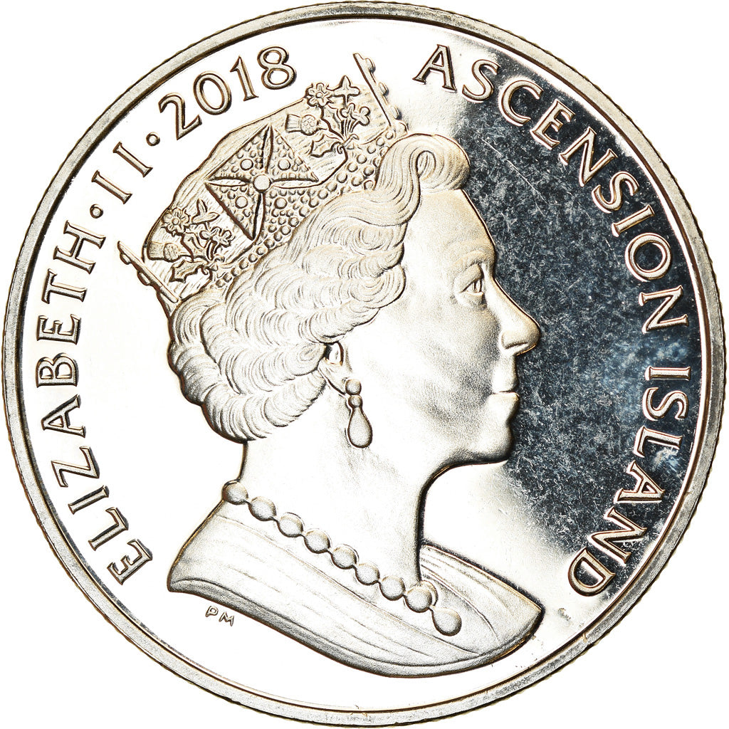 Moneta, Isola di Ascensione, Crown, 2018, Pobjoy Mint, SPL, Rame-nichel