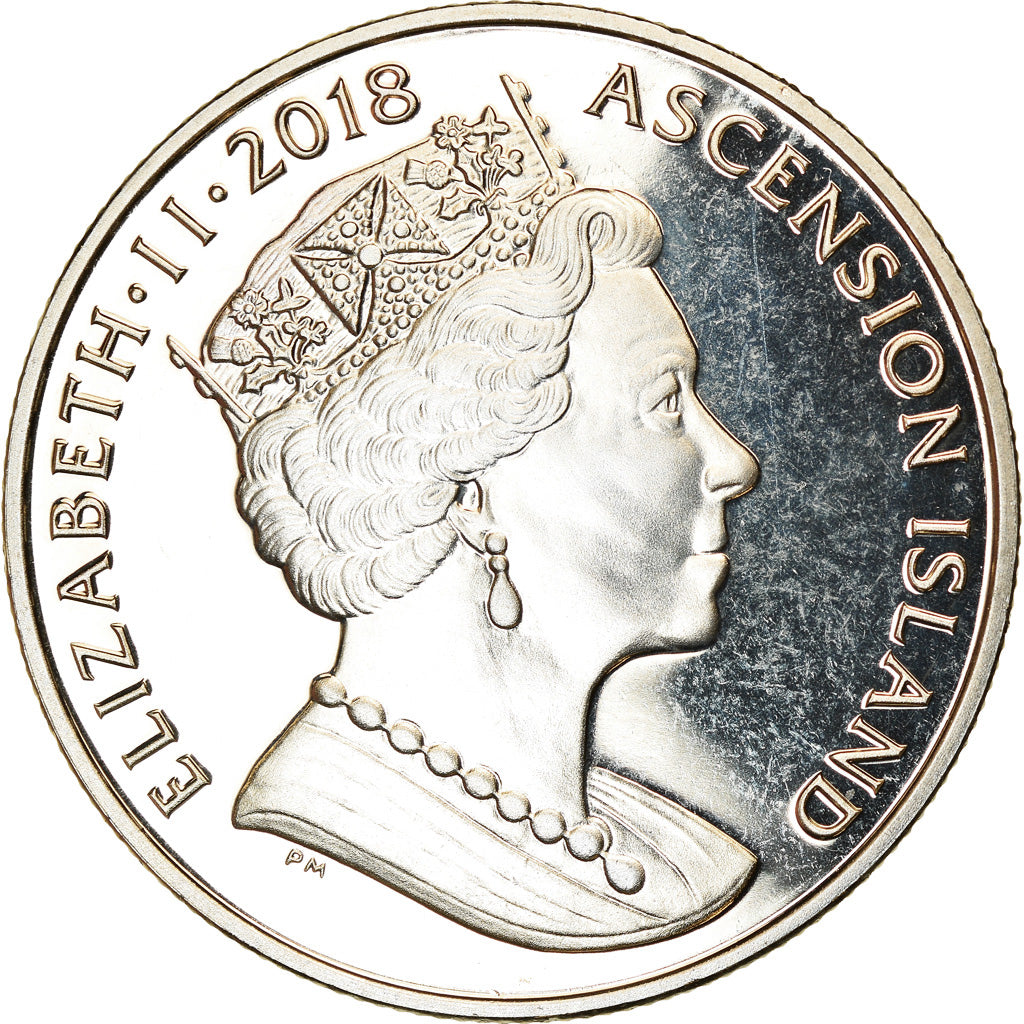 Moneta, Isola di Ascensione, Crown, 2018, Pobjoy Mint, SPL, Rame-nichel