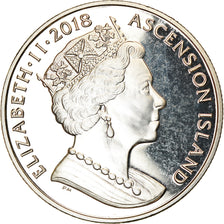 Moneta, Isola di Ascensione, Crown, 2018, Pobjoy Mint, SPL, Rame-nichel