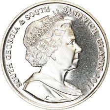 Moneda, Islas Georgias del Sur y Sandwich del Sur, 2 Pounds, 2011, Elizabeth II