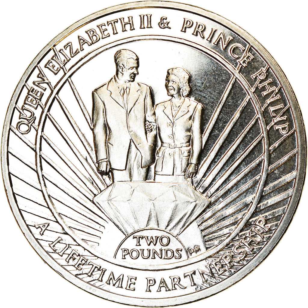 Moneda, Islas Georgias del Sur y Sandwich del Sur, 2 Pounds, 2011, Elizabeth II