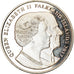 Coin, Falkland Islands, Crown, 2017, Elizabeth II et le Prince Philip, MS(63)