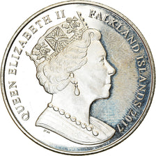 Coin, Falkland Islands, Crown, 2017, Maison des Windsor - George VI, MS(63)