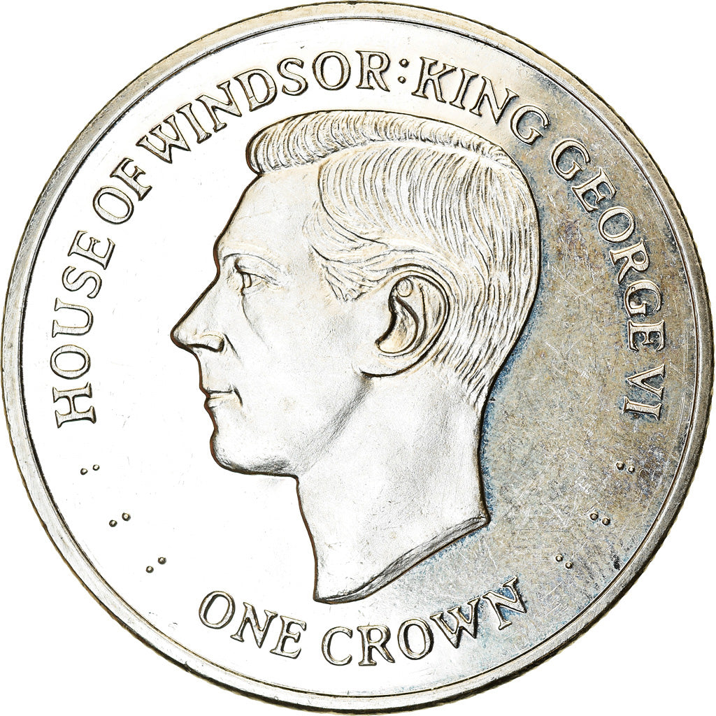 Moneta, Falklandy, Crown, 2017, Maison des Windsor - George VI, MS(63)