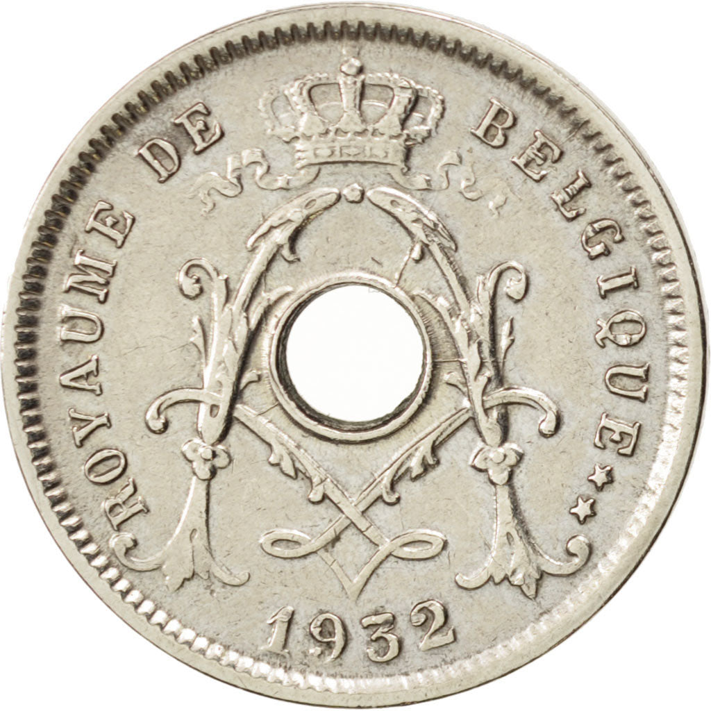 Belgium, 5 Centimes, 1932, EF(40-45), Nickel-brass, KM:93