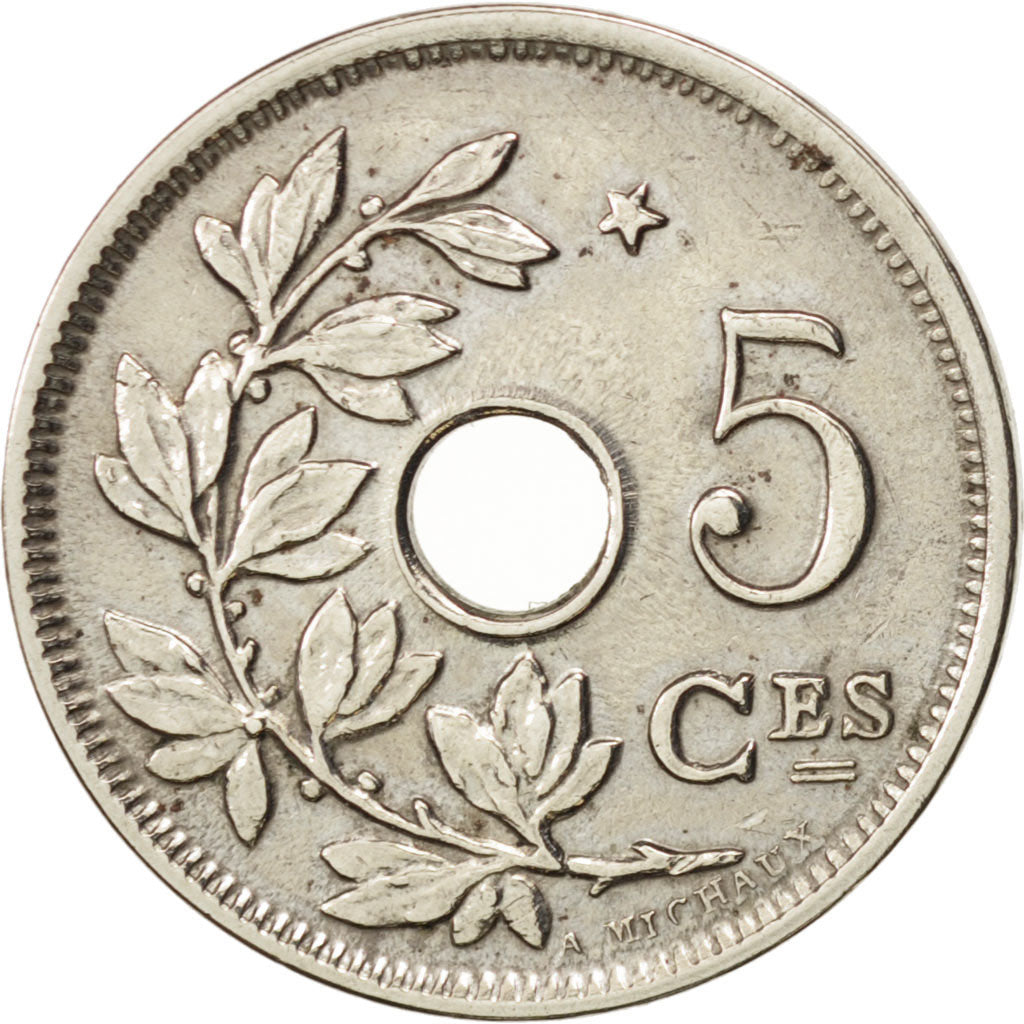 Belgium, 5 Centimes, 1932, EF(40-45), Nickel-brass, KM:93