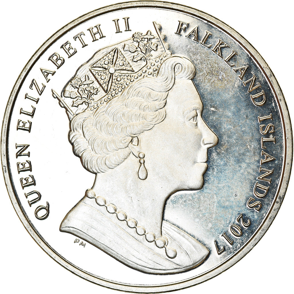 Coin, Falkland Islands, Crown, 2017, Maison des Windsor - Edward VIII, MS(63)