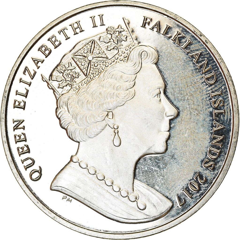 Coin, Falkland Islands, Crown, 2017, Maison des Windsor - Elizabeth II, MS(63)