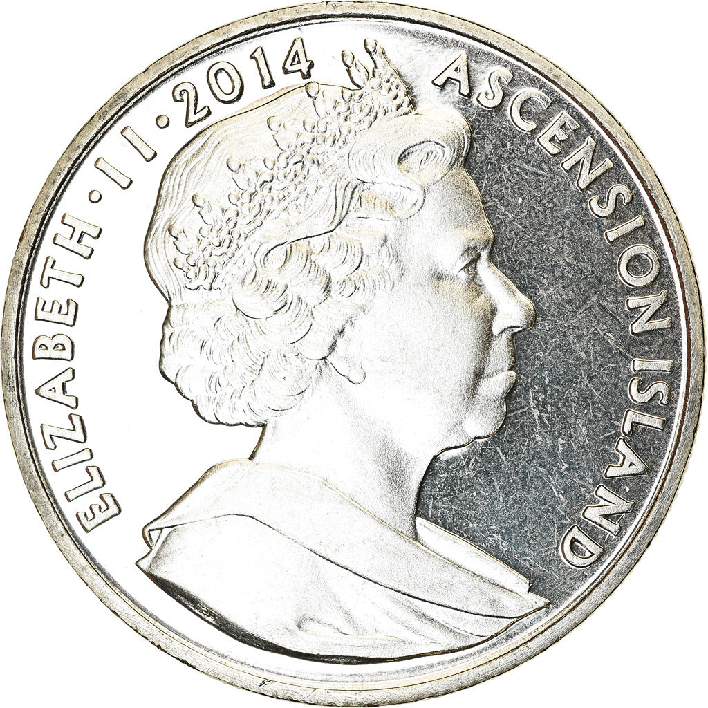 Coin, Ascension Island, Crown, 2014, Pobjoy Mint, Signature de l'Armistice