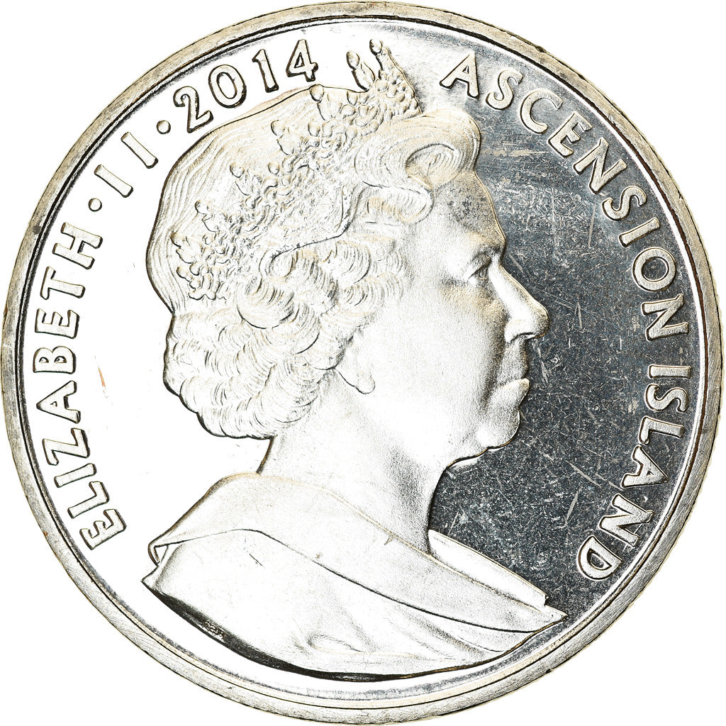 Monnaie, Ascension Island, Crown, 2014, Pobjoy Mint, Signature de l'Armistice