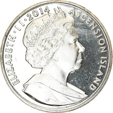 Monnaie, Ascension Island, Crown, 2014, Pobjoy Mint, Signature de l'Armistice