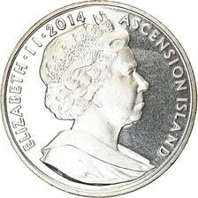 Coin, Ascension Island, Crown, 2014, Pobjoy Mint, Signature de l'Armistice
