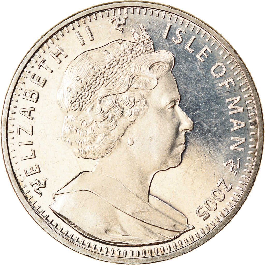 Munten, Eiland Man, Elizabeth II, Crown, 2005, Pobjoy Mint, Turist Trophy - Moto