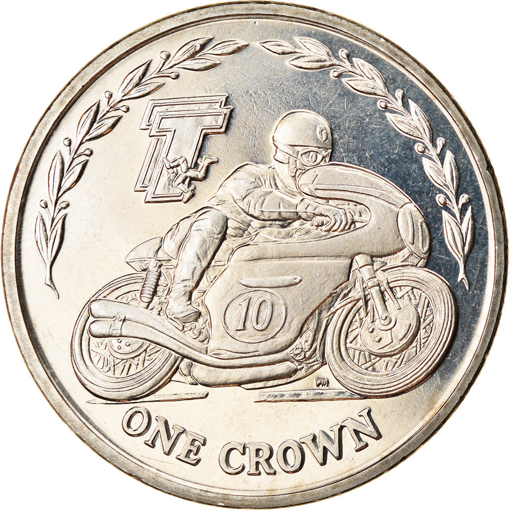 Munten, Eiland Man, Elizabeth II, Crown, 2005, Pobjoy Mint, Turist Trophy - Moto