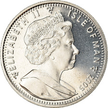 Coin, Isle of Man, Elizabeth II, Crown, 2005, Pobjoy Mint, Bataille de Trafalgar