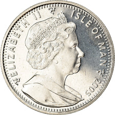 Coin, Isle of Man, Elizabeth II, Crown, 2005, Pobjoy Mint, Bataille de Trafalgar