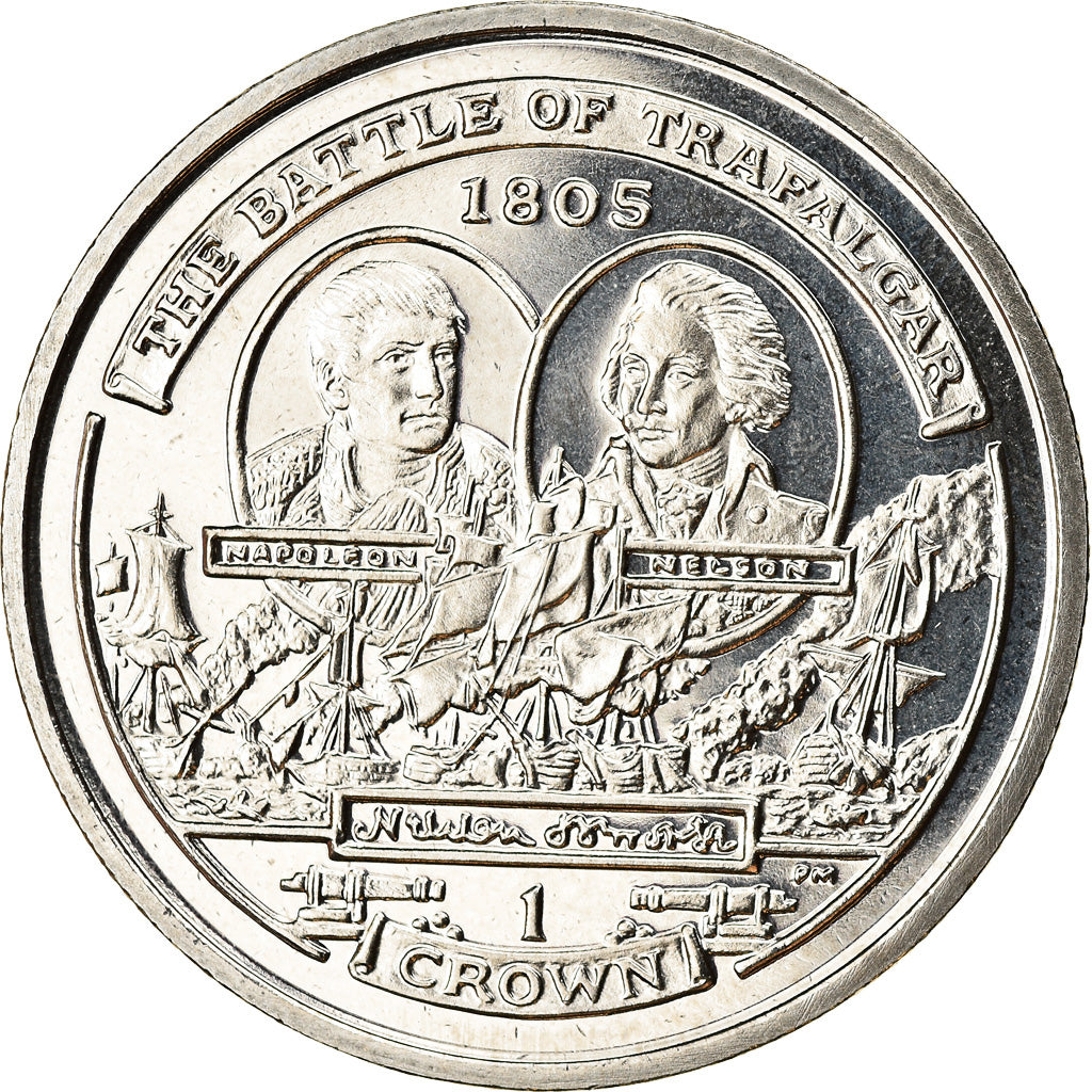 Monnaie, Isle of Man, Elizabeth II, Crown, 2005, Pobjoy Mint, Bataille de