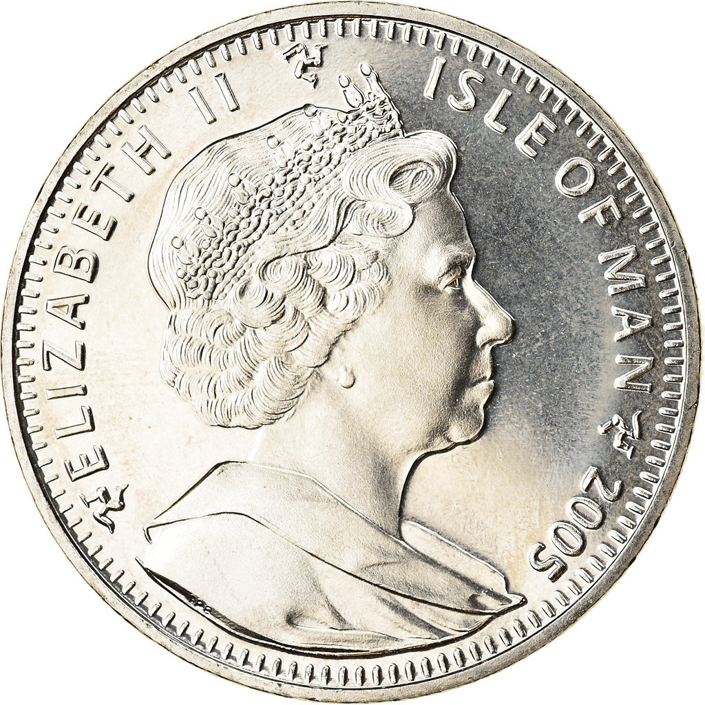 Coin, Isle of Man, Elizabeth II, Crown, 2005, Pobjoy Mint, George Cross, MS(63)