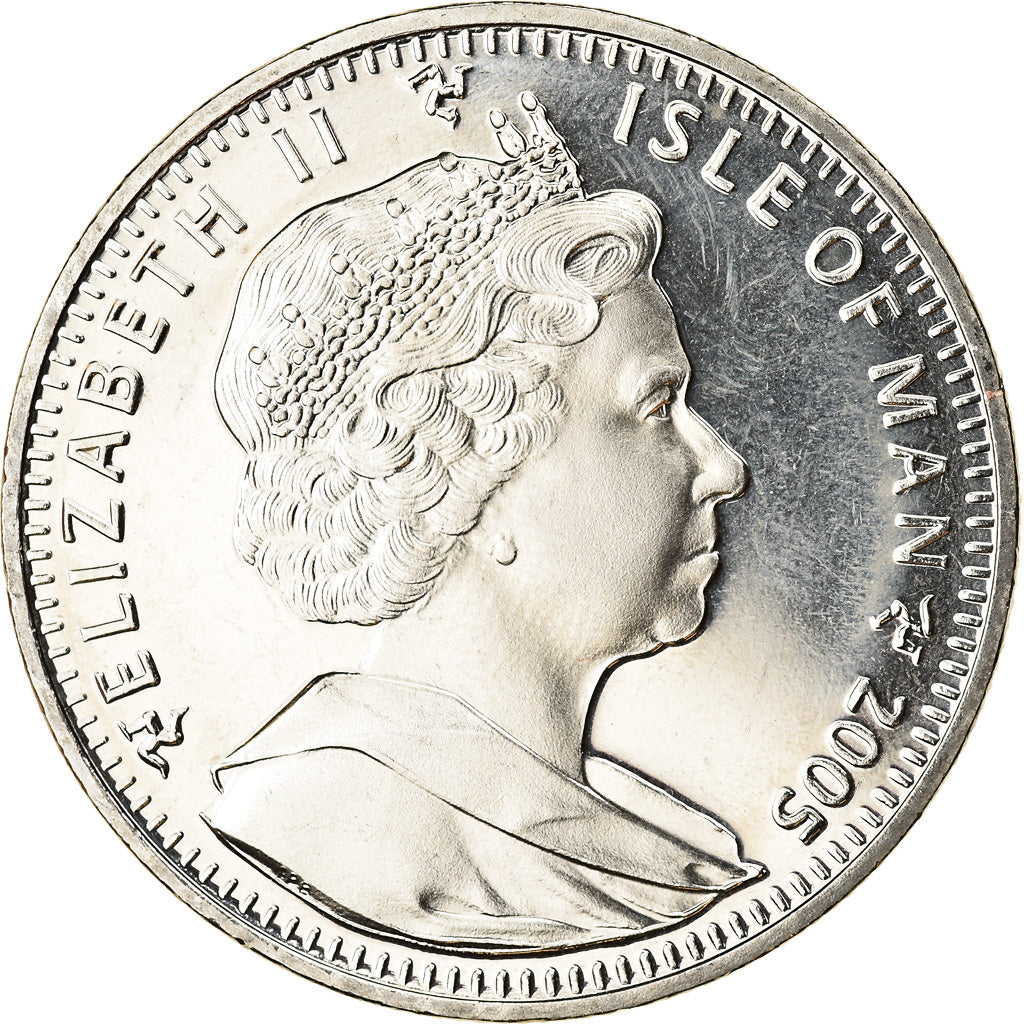 Coin, Isle of Man, Elizabeth II, Crown, 2005, Pobjoy Mint, George Cross, MS(63)
