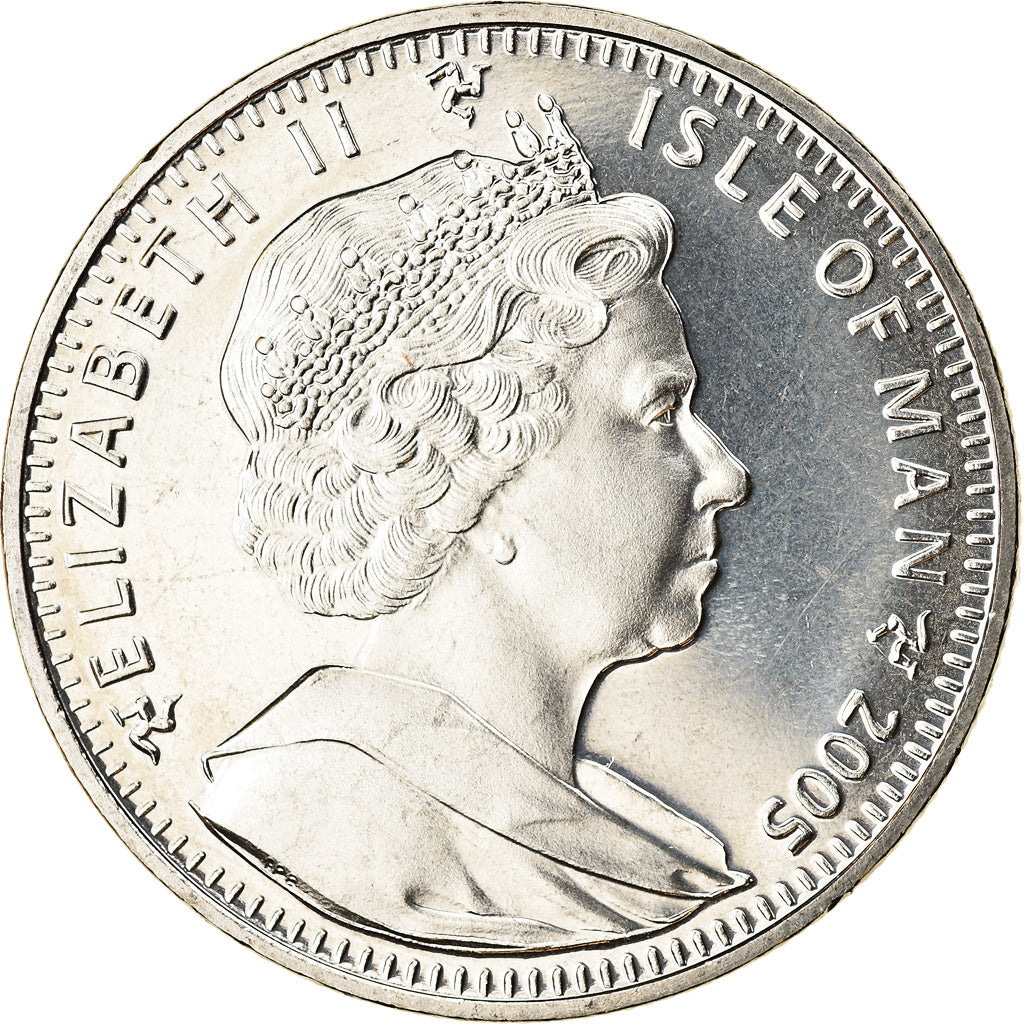 Coin, Isle of Man, Elizabeth II, Crown, 2005, Pobjoy Mint, George Cross, MS(63)