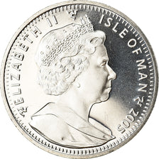 Moneda, Isla de Man, Elizabeth II, Crown, 2005, Pobjoy Mint, White rose of