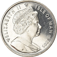 Coin, Isle of Man, Elizabeth II, Crown, 2005, Pobjoy Mint, Trafalgar - Bataille