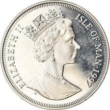 Coin, Isle of Man, Elizabeth II, Crown, 1997, Pobjoy Mint, Turist Trophy -