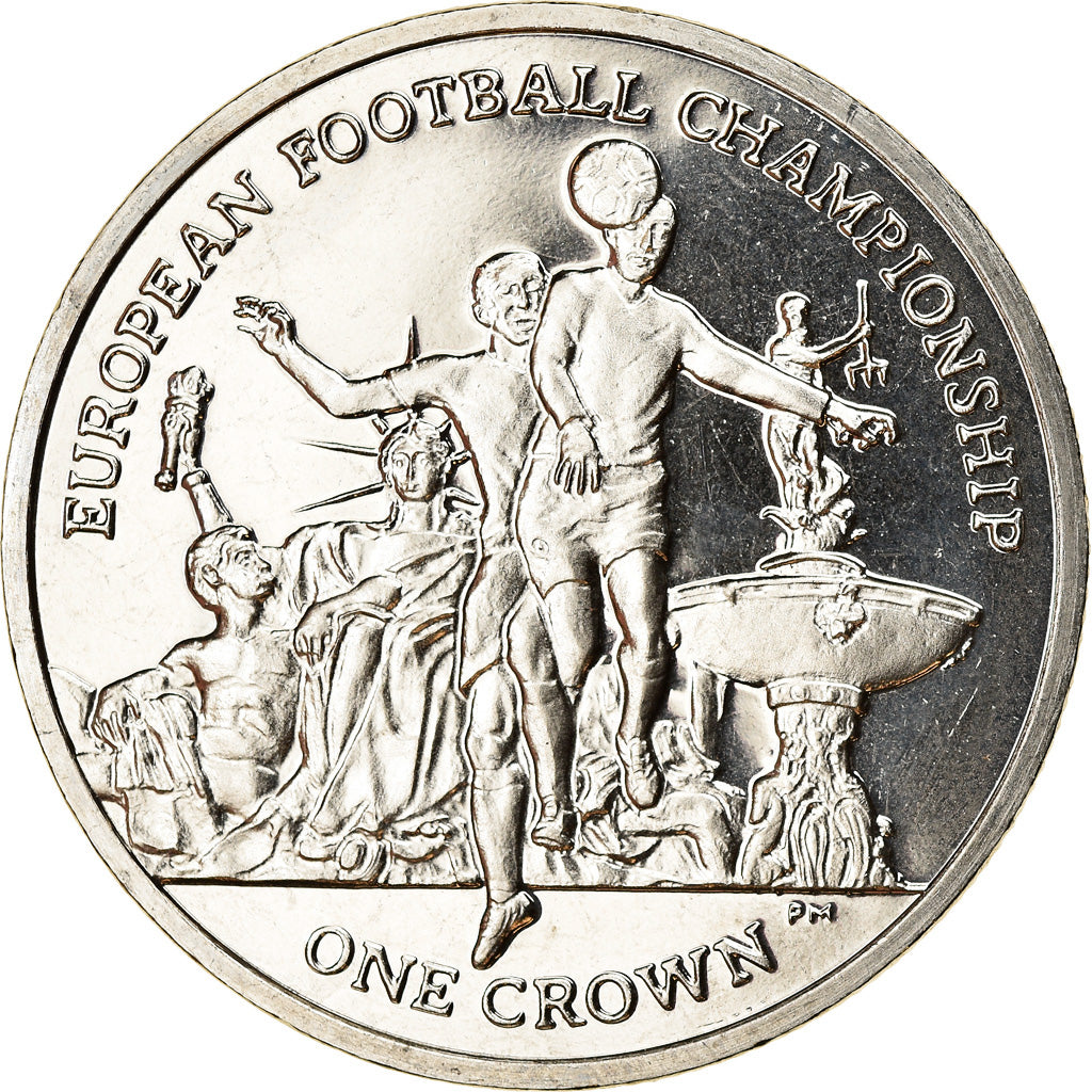 Coin, Isle of Man, Elizabeth II, Crown, 2012, Pobjoy Mint, Coupe d'Europe de