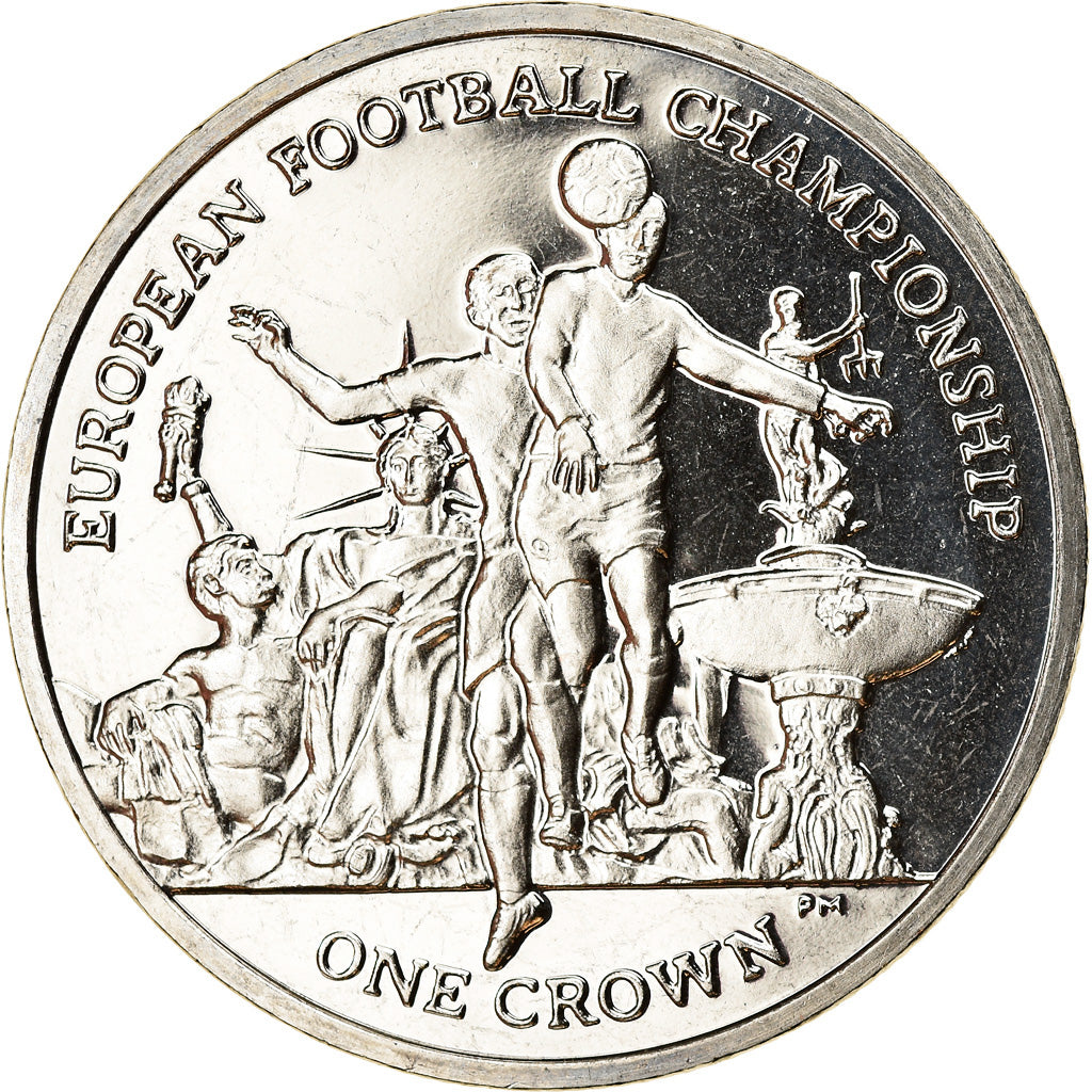 Coin, Isle of Man, Elizabeth II, Crown, 2012, Pobjoy Mint, Coupe d'Europe de