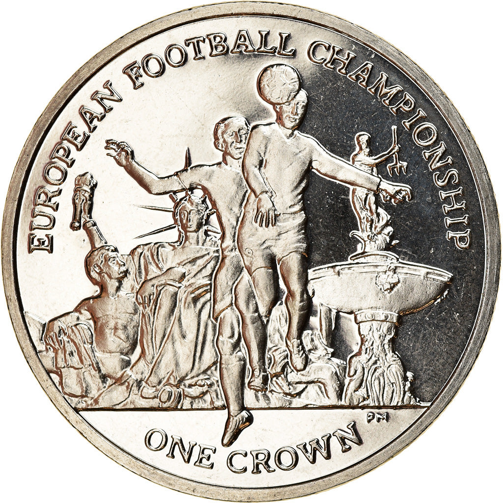 Coin, Isle of Man, Elizabeth II, Crown, 2012, Pobjoy Mint, Coupe d'Europe de