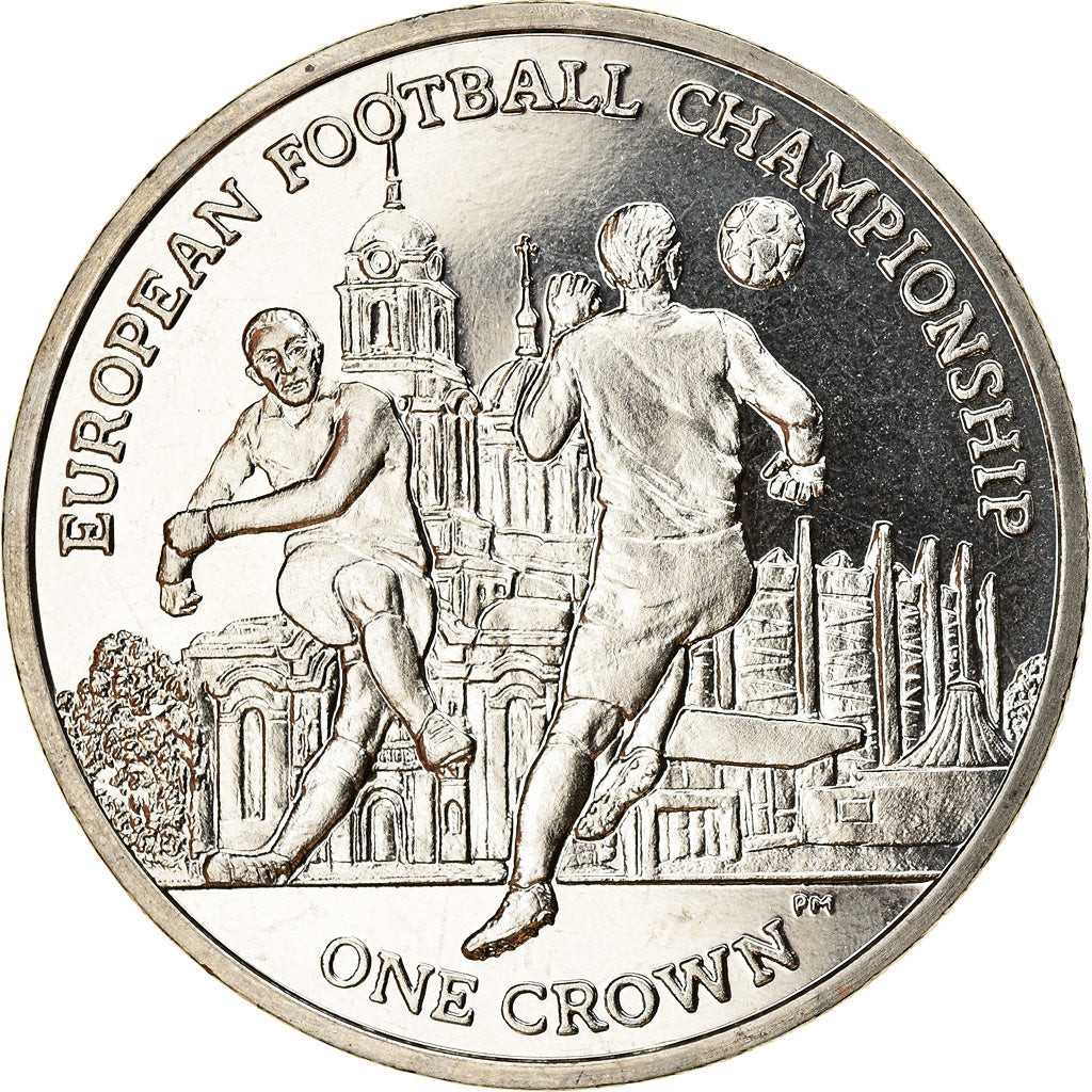Monnaie, Isle of Man, Elizabeth II, Crown, 2012, Pobjoy Mint, Coupe d'Europe de