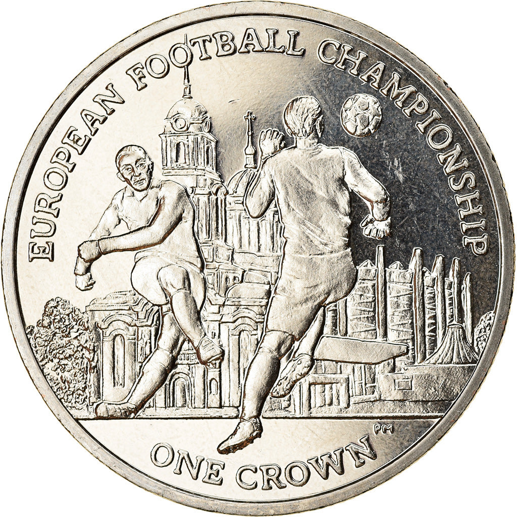 Coin, Isle of Man, Elizabeth II, Crown, 2012, Pobjoy Mint, Coupe d'Europe de