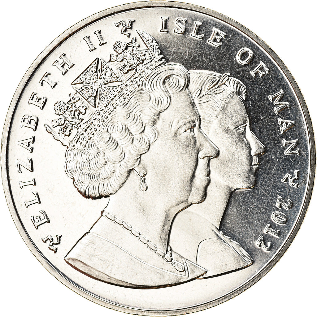 Coin, Isle of Man, Elizabeth II, Crown, 2012, Pobjoy Mint, Coupe d'Europe de