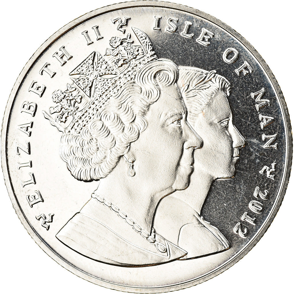Coin, Isle of Man, Elizabeth II, Crown, 2012, Pobjoy Mint, Coupe d'Europe de