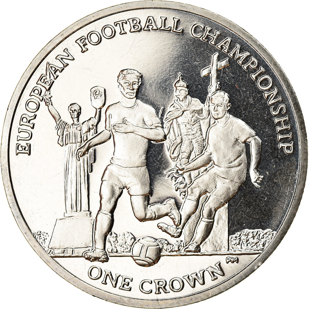 Coin, Isle of Man, Elizabeth II, Crown, 2012, Pobjoy Mint, Coupe d'Europe de