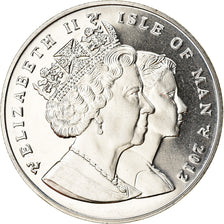 Coin, Isle of Man, Elizabeth II, Crown, 2012, Pobjoy Mint, Coupe d'Europe de